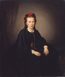 Portret van een Vrouw door Hans Makart
