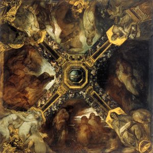 De Ring van de Nibelung, studie, 1871-1872 door Hans Makart