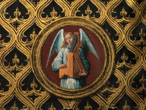 Detail van het Reliekschrijn van Sint-Ursula door Hans Memling
