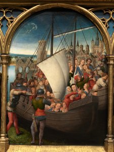 Detail van het Reliekschrijn van Sint-Ursula
