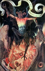 Hel, rechterpaneel van het drieluik van aardse ijdelheid en goddelijke redding, c.1485