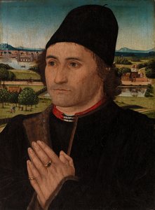 Portret van een Man door Hans Memling