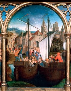 Sint-Ursulaschrijn, Aankomst in Bazel, 1489