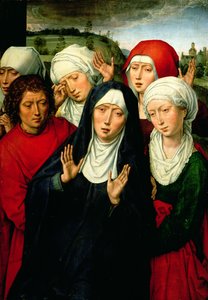 De Heilige Vrouwen, rechter paneel van de Deposition Diptiek, ca. 1492-94 door Hans Memling