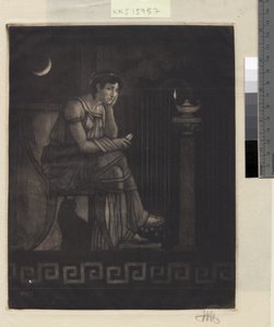 Penelope met het weefgetouw door Hans Nikolaj Hansen