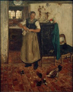 H.P. Feddersen, Friezin in de keuken door Hans Peter Feddersen der Jüngere