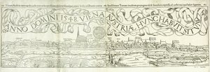 Stadsgezicht van Wenen in 1548, 1550 door Hans Rudolf Manuel Deutsch