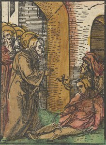 Christus geneest de bezetene, uit Das Plenarium door Hans Schäufelein the Elder