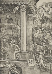 De Annunciatie door Hans Schäufelein the Elder
