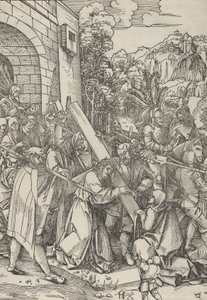 Het dragen van het kruis door Hans Schäufelein the Elder