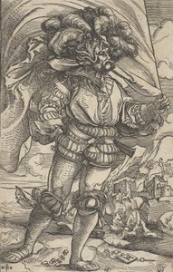 De standaarddrager, ca. 1515 door Hans Schäufelein the Elder