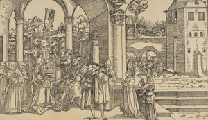 Het verhaal van Esther door Hans Schäufelein the Elder