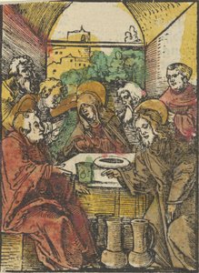 De bruiloft te Kana, uit Das Plenarium, 1517 door Hans Schäufelein the Elder