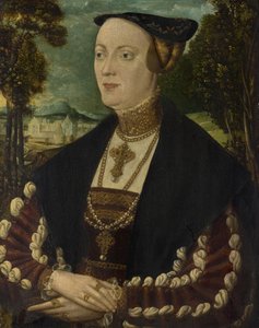 Portret van een voorname dame