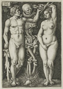 Adam en Eva door Hans Sebald Beham