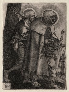 Christus en de apostelen: Sint Petrus en Sint Paulus, 1520 door Hans Sebald Beham