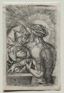 Christus en de Maagd, 1519 door Hans Sebald Beham