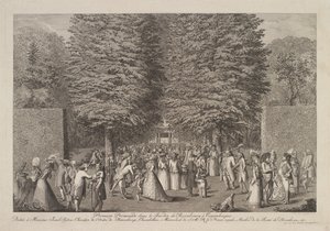 Feestende boeren (Mei en juni) door Hans Sebald Beham