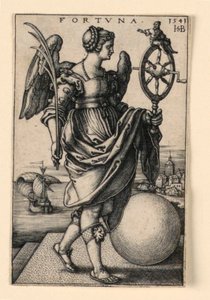Fortuna (Fortuin) door Hans Sebald Beham