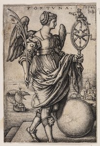Geluk (Fortuna) door Hans Sebald Beham