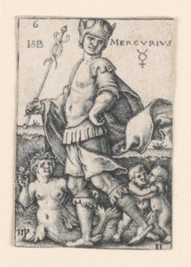 Mercurius, uit De Zeven Planeten door Hans Sebald Beham