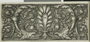 Ornament met een palm door Hans Sebald Beham