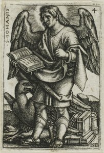 Johannes, uit De vier evangelisten door Hans Sebald Beham
