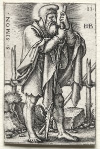 Sint Simon door Hans Sebald Beham
