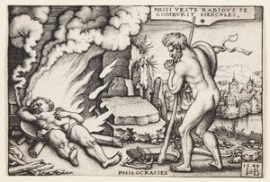 De dood van Hercules door Hans Sebald Beham