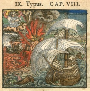 De Zondvloed, 1540 door Hans Sebald Beham