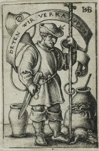 De marktboer door Hans Sebald Beham