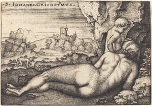 De boete van Johannes Chrysostom door Hans Sebald Beham