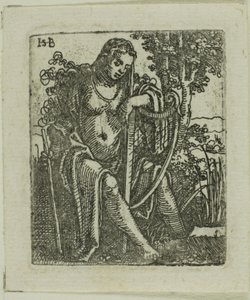 Vrouw met een harp