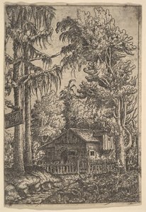 Hut Tussen Bomen, 1551 door Hans Sebald Lautensack