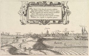 Gezicht op Neurenberg, naar het oosten, linker plaat, 1552