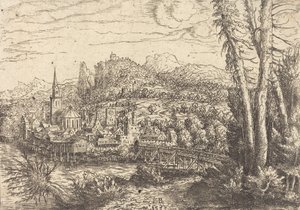 Uitzicht op een Stad nabij een Rivier