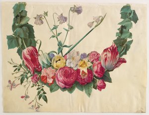 Blomsterranke door Hans Simon Holtzbecker