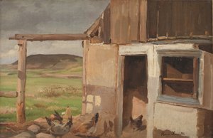 Huis met kippenhok