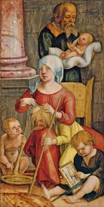 Maria Salome en haar familie, 1515 door Hans Suess Kulmbach