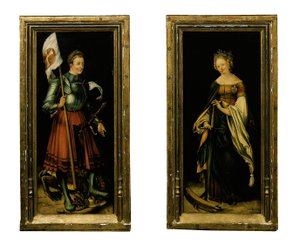 Sint Joris en Sint Catharina door Hans Suess Kulmbach