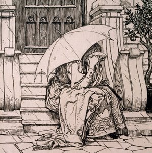 Illustratie voor sprookje van Hans Christian Andersen door Hans Tegner