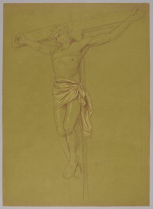 Christus aan het kruis door Hans Thoma