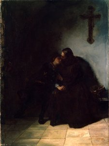 Het afscheid van de veroordeelden, ca 1860-1900. Duits schilderij