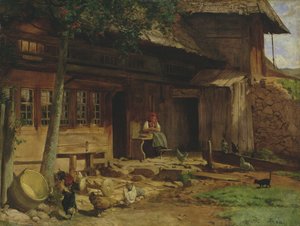 Het Ouderlijk Huis in Bernau door Hans Thoma