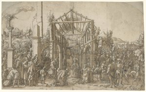 De aanbidding der koningen door Hans Weiditz (II) (attributed to)