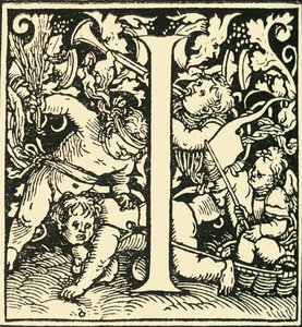 I - Een Alfabet door Hans Weiditz, c1520-1521, 1908 door Hans Weiditz