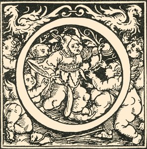 O - Een Alfabet door Hans Weiditz, ca. 1520-1521, 1908
