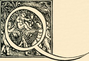 Q - Een alfabet door Hans Weiditz, ca. 1520-1521, 1908 door Hans Weiditz