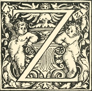 Z - Een Alfabet door Hans Weiditz, ca. 1520-1521, 1908 door Hans Weiditz