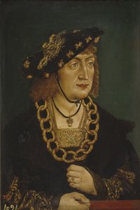 Portret van Frederik III 1415-1493, Heilige Roomse Keizer, Eind 15e eeuw
